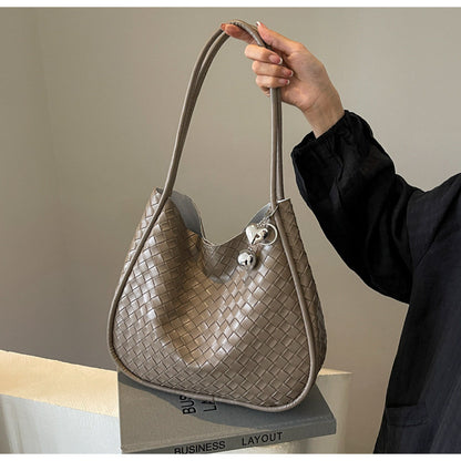 Ielgy High-End Retro Large-Capacity Bag Fashion Commuter All-Match One-Shoulder Bucket Bag