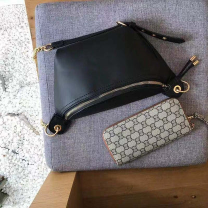 Ielgy Ladies Waist Bag Niche Design Shoulder Messenger Bag Street Trendy All-Match Chest Bag