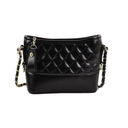 Ielgy Ladies Popular Silver Chain Bag Trendy High-End Texture Niche Diagonal Stray Bag