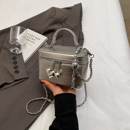 Ielgy High-End All-Match Chain Box Bag All-Match Portable Retro All-Match Cross-Body Small Square Bag