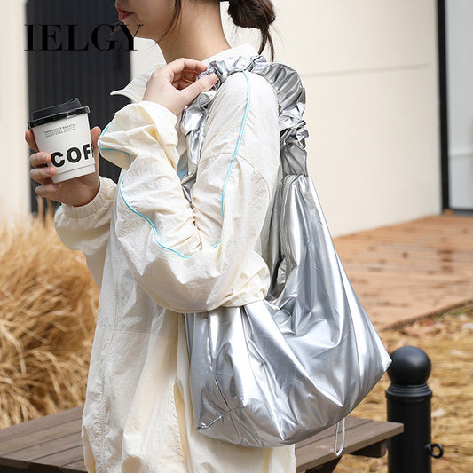 Ielgy Japanese Casual Art Canvas Bag Fashion Film Material Shoulder Bag