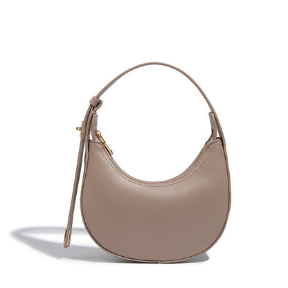 Ielgy Niche Fashionable All-Match Retro Baguette Bag High-End Sense One-Shoulder Armpit Crescent Bag