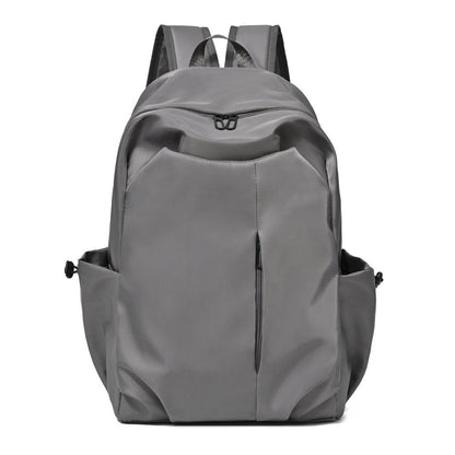 Ielgy Japanese Korean Simple Large-Capacity Solid Color Backpack University School Bag Campus Backpack