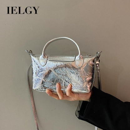 Ielgy Ladies All-Match One-Shoulder Messenger Dumpling Bag New Chinese Style Hand Bag