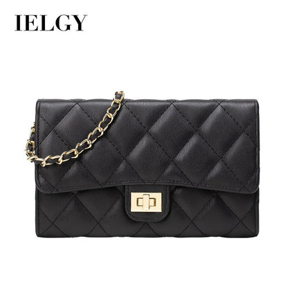 Ielgy Fashion Diamond Chain Bag Ladies Crossbody Bag