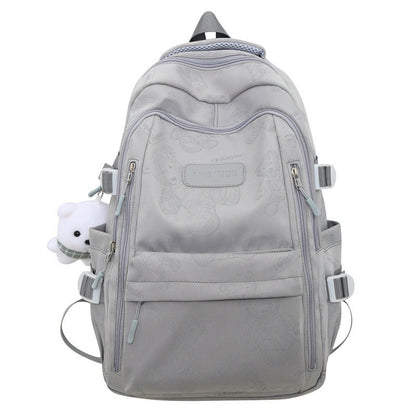 Ielgy High-Value School Bag High Junior High School College Students Large-Capacity Simple