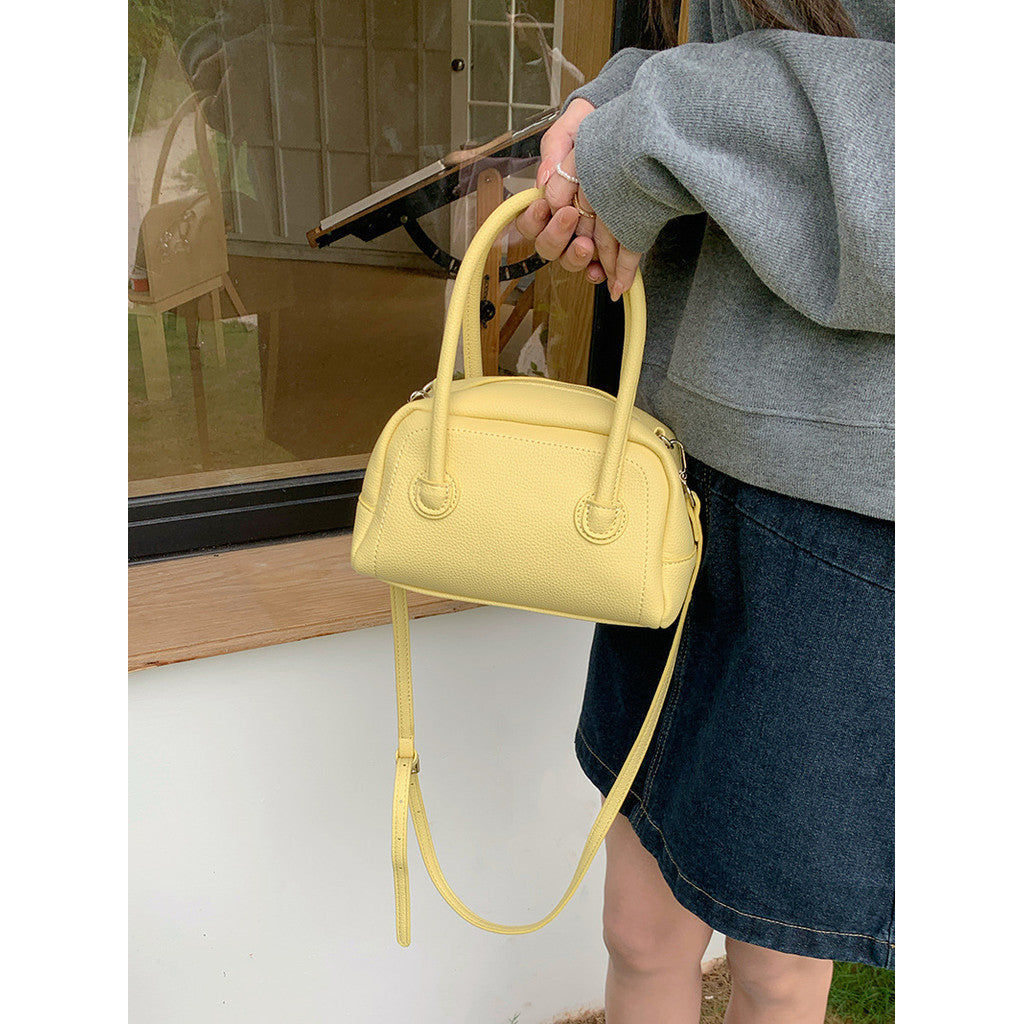 Ielgy Portable Bowling Bag Casual All-Match Small Fresh One-Shoulder Messenger Boston Pillow Bag