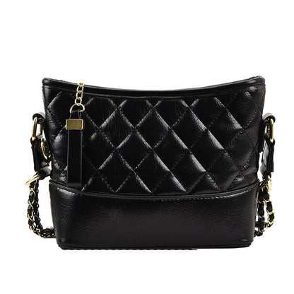 Ielgy Ladies Popular Silver Chain Bag Trendy High-End Texture Niche Diagonal Stray Bag