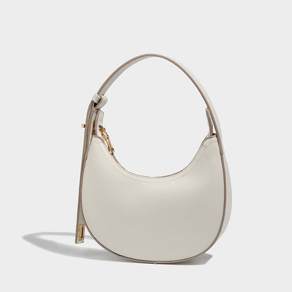 Ielgy Niche Fashionable All-Match Retro Baguette Bag High-End Sense One-Shoulder Armpit Crescent Bag