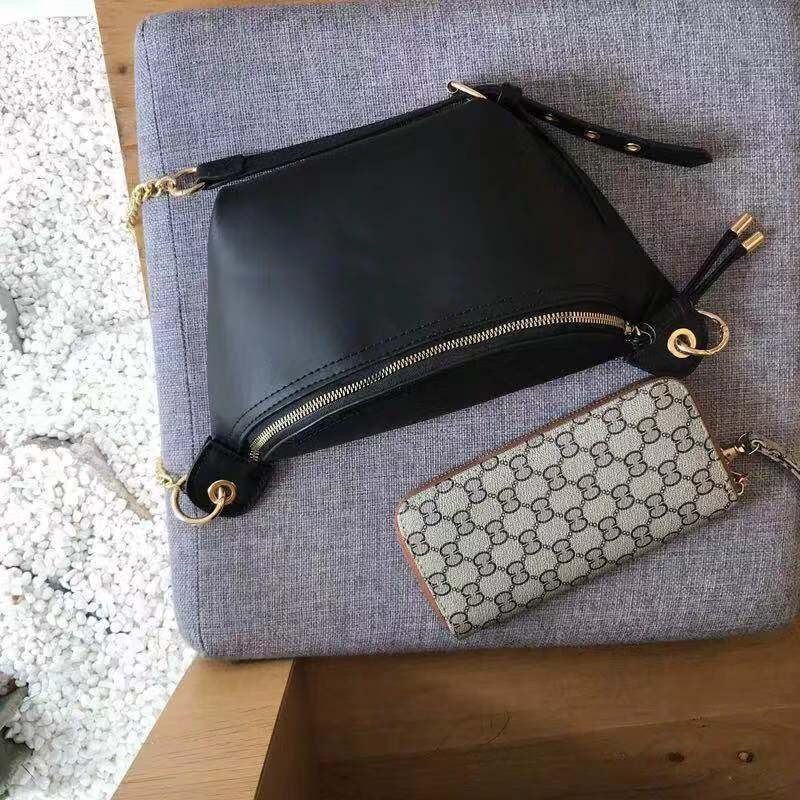 Ielgy Ladies Waist Bag Niche Design Shoulder Messenger Bag Street Trendy All-Match Chest Bag