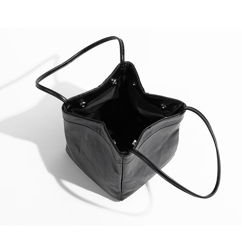 Ielgy Fashion Multi-Purpose Casual Korean Version Bucket Bag Niche Simple Underarm Handbag