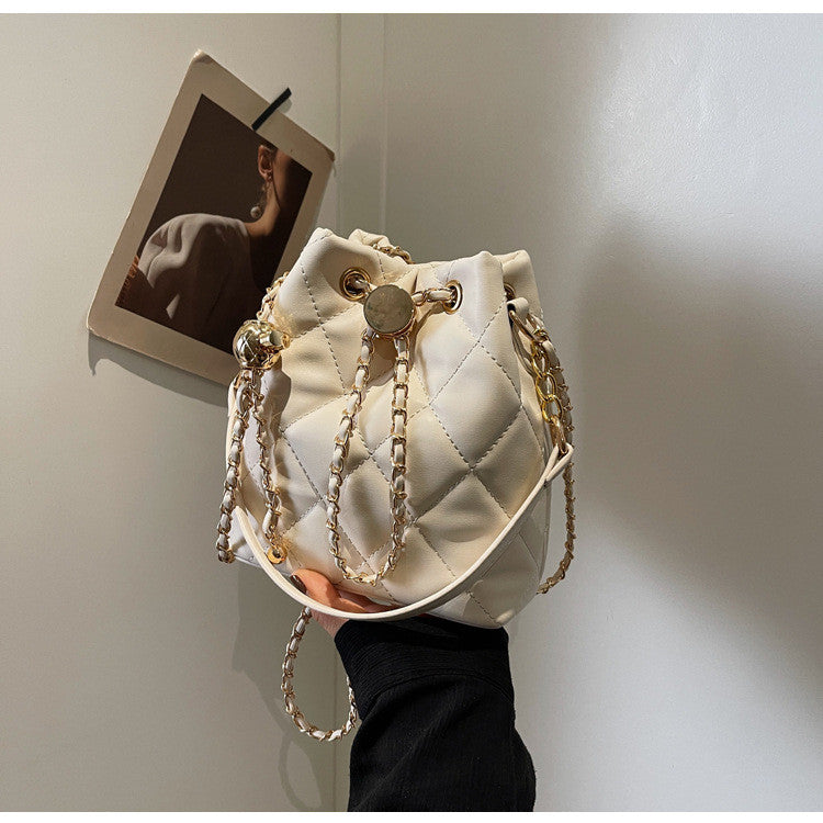 Ielgy High-End Simple Casual All-Match Retro Trendy One-Shoulder Messenger Bag