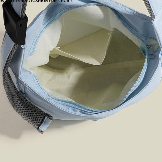 Ielgy Large-Capacity Casual Bag Waterproof Wear-Resistant Oxford Cloth One-Shoulder Commuter Diagonal Bag Korean Version