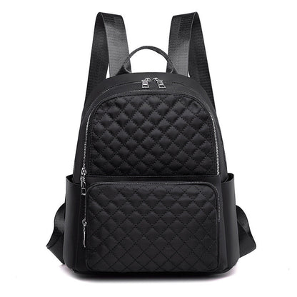 Ielgy Casual Ladies Oxford Backpack Fashion Diamond Embroidery Thread Large Capacity Travel Backpack