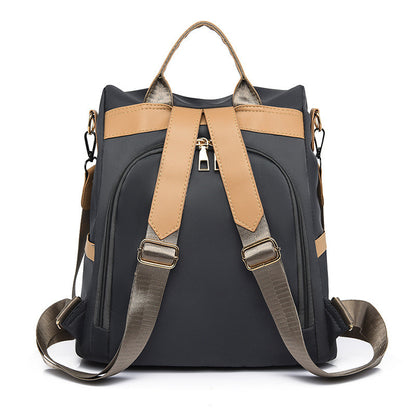 Ielgy Korean Version Anti-Theft Backpack Fashion Simple Multi-Purpose Oxford Travel Backpack