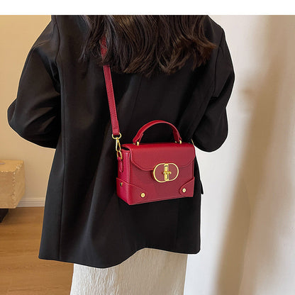 Ielgy High-End Feeling Contrast Female Bag All-Match Cross-Body Fashion Portable Small Square Bag