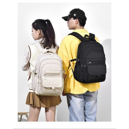 Ielgy Japanese Style Large-Capacity Fashion Bag Simple Student Backpack