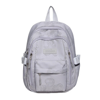 Ielgy Ladies Backpack Reflective Bear Casual Backpack College Student Travel Small Backpack