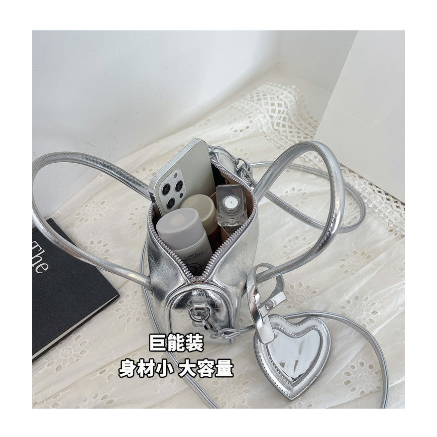 Ielgy Ladies Fashion Portable Pillow Bag Korean Version Simple All-Match One-Shoulder Trendy Casual Messenger Bag