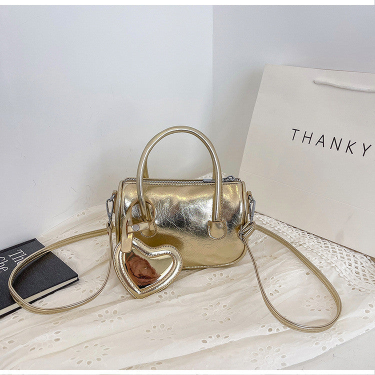 Ielgy Ladies Fashion Portable Pillow Bag Korean Version Simple All-Match One-Shoulder Trendy Casual Messenger Bag