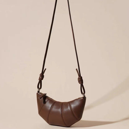 Ielgy Retro Niche Croissant All-Match Dumpling Bag Fashion One-Shoulder Messenger Baguette Female Bag