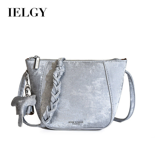 Ielgy Fashionable All-Match Messenger Bag Fashionable Shoulder Underarm Bucket Bag