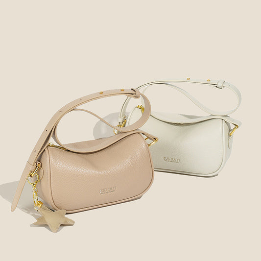 Ielgy Korean Version Casual All-Match Shoulder Female Bag Solid Color Pillow Bag Fashion Crossbody