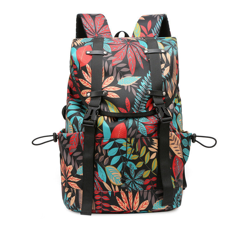 Ielgy Outdoor Trendy Fashion Schoolbag Travel Backpack College Student Men Women Casual Computer Backpack