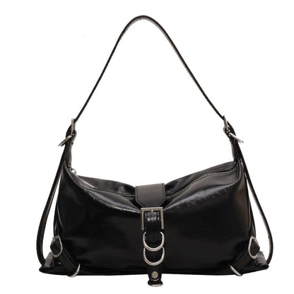 Ielgy Ladies Fashion Texture One-Shoulder Underarm Bag Can Be Cross-Body