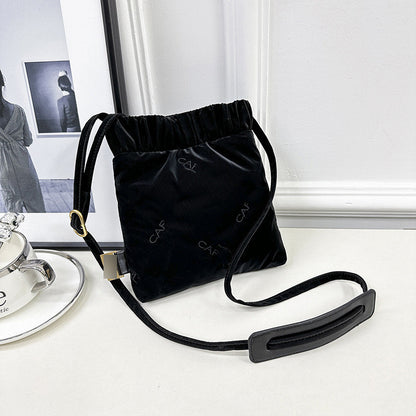 Ielgy All-Match Cross-Body Mobile Phone Bag Small Square Bag Ladies Small Shoulder Bag PU Letter Shoulder Bag