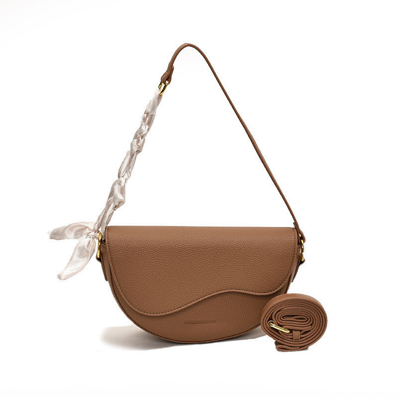 Ielgy Niche Design Handbag Fashion Simple Platinum Bag All-Match Shoulder Messenger Bag