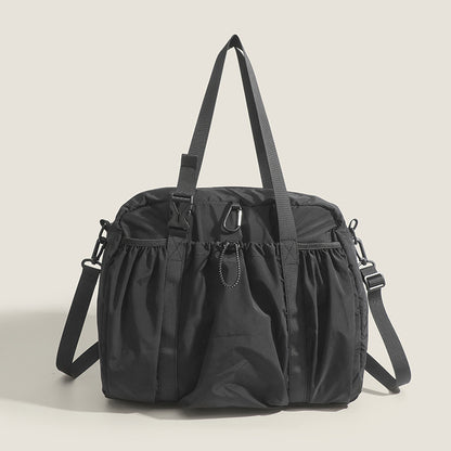 Ielgy Korean Version Lazy Style Large-Capacity Handbag Lightweight All-Match One-Shoulder Portable Travel Tote Large Bag
