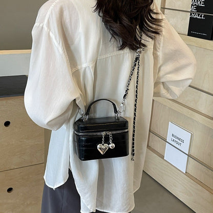 Ielgy High-End All-Match Chain Box Bag All-Match Portable Retro All-Match Cross-Body Small Square Bag