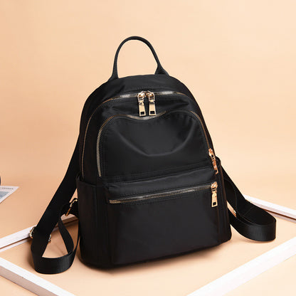 Ielgy Lightweight Oxford Cloth Backpack Female Korean Version Nylon Canvas Student Leisure Travel Small Backpack