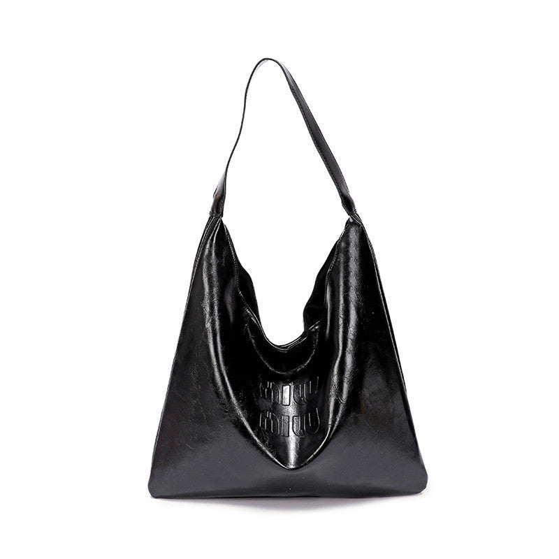 Ielgy Casual Large-Capacity Tote Bag High-End Trendy One-Shoulder Portable Underarm Commuter