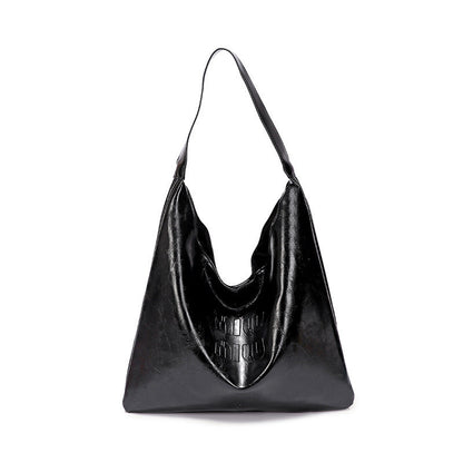 Ielgy Casual Large-Capacity Tote Bag High-End Trendy One-Shoulder Portable Underarm Commuter