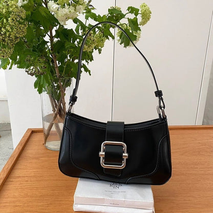 Ielgy Portable Baguette Bag Korean Version Retro One-Shoulder Underarm Bag Niche Texture Messenger Small Square Bag