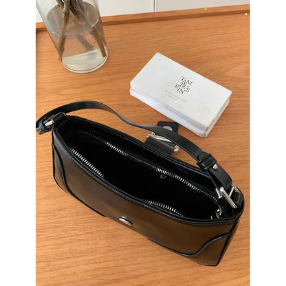 Ielgy Portable Baguette Bag Korean Version Retro One-Shoulder Underarm Bag Niche Texture Messenger Small Square Bag