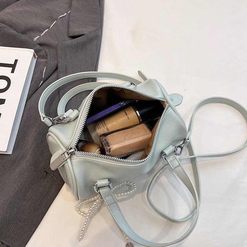 Ielgy Large-Capacity Shoulder Messenger Handbag Pillow Bag High-End Boston Bag