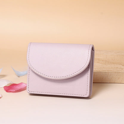 Ielgy Dopamine Color Matching Korean Card Holder Solid Color Simple Bag Multifunctional Large Capacity Wallet
