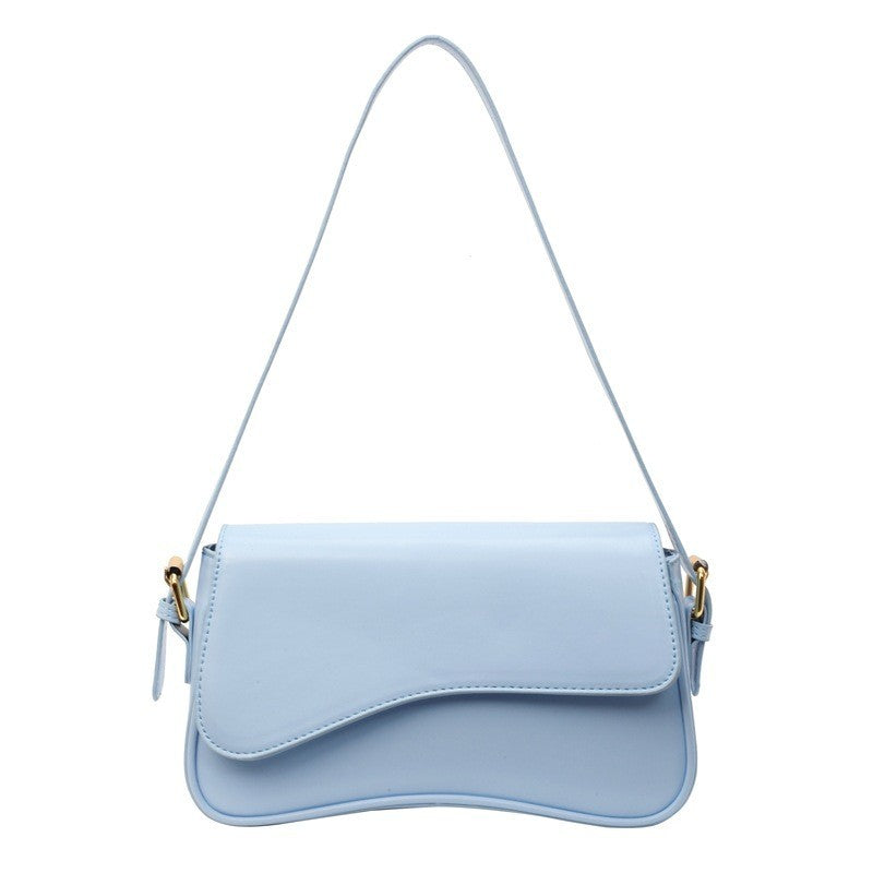 Ielgy One-Shoulder Temperament Fashion Texture Messenger Bag Simple All-Match Niche Design Underar