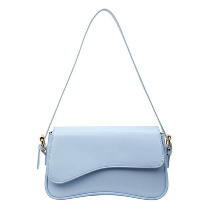 Ielgy One-Shoulder Temperament Fashion Texture Messenger Bag Simple All-Match Niche Design Underar