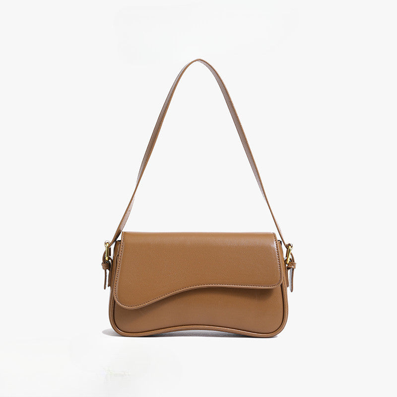 Ielgy One-Shoulder Temperament Fashion Texture Messenger Bag Simple All-Match Niche Design Underar