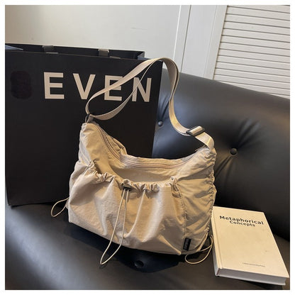 Ielgy Nylon Cloth Tote Bag Large Capacity Can Cross-Body All-Match One-Shoulder Class Com