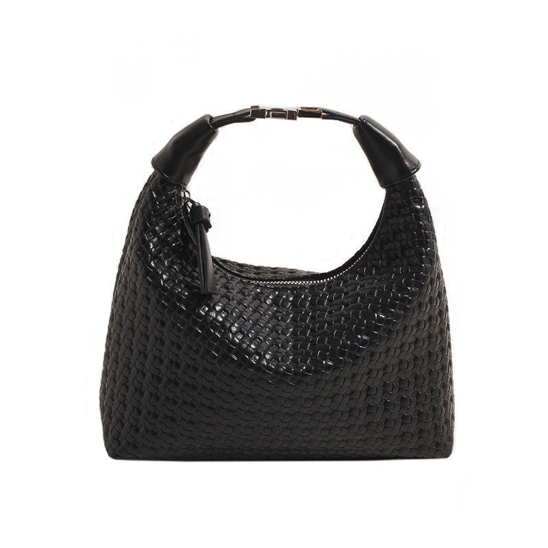 Ielgy Hand-Carry Fashion Pea Bag Simple Casual All-Match One-Shoulder High-End Cross-Body Female Bag