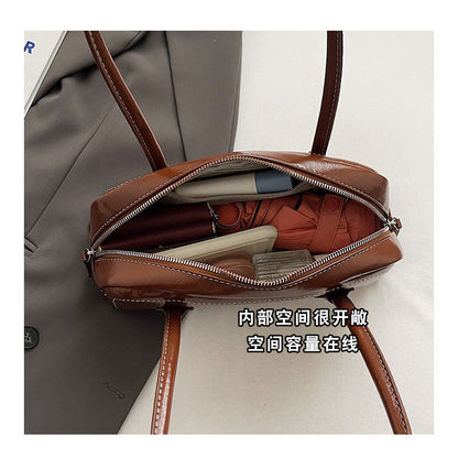 Ielgy Fashion Autumn Winter One-Shoulder Underarm Boston Bag All-Match