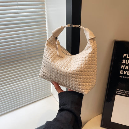 Ielgy Hand-Carry Fashion Pea Bag Simple Casual All-Match One-Shoulder High-End Cross-Body Female Bag