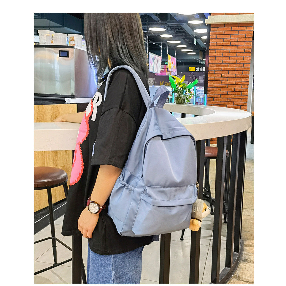 Ielgy Backpack Nylon Ultra-Light Casual Bag Japanese Large-Capacity Travel Bag Student School Bag