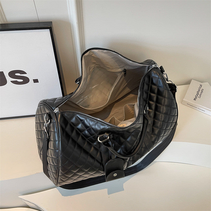 Ielgy Travel Commuter Storage Bag Large Capacity Short-distance Business Trip Luggage Bag Diamond Large Capacity Portable Travel Bag