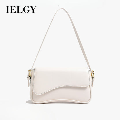 Ielgy One-Shoulder Temperament Fashion Texture Messenger Bag Simple All-Match Niche Design Underar